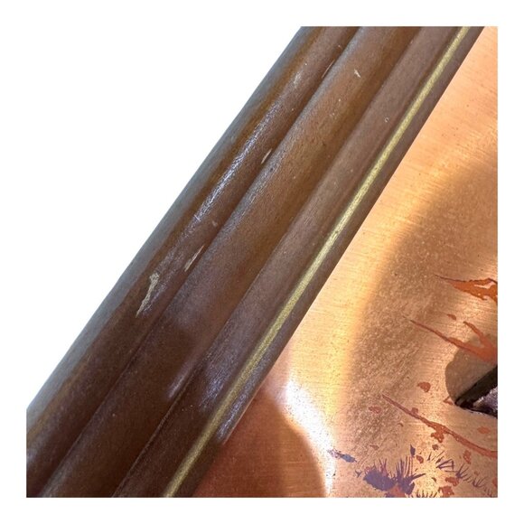 Vintage Copper Horse Art Wall 3D Metallic Embossed Equestrian Frame Artwork Gift - Picture 6 of 6